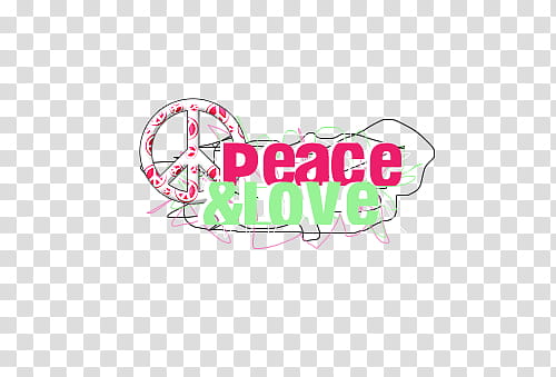 Super de recursos, Peace & Love transparent background PNG clipart