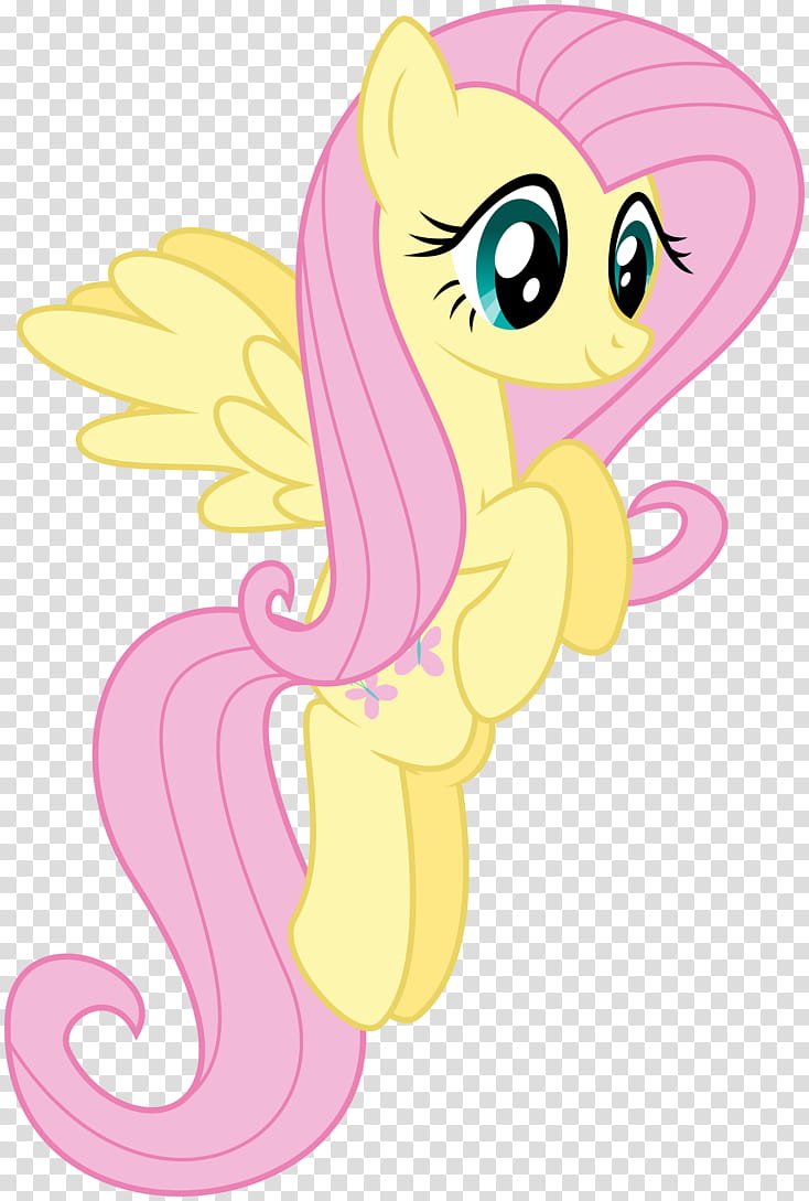 Just Fluttershy flying around, My Little Pony orange and pink character transparent background PNG clipart