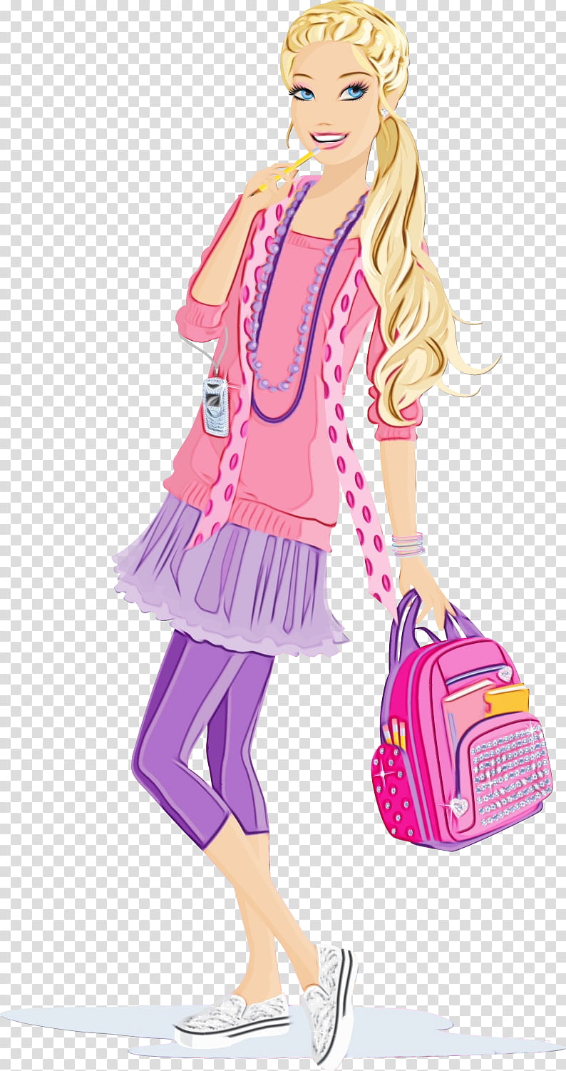 Hair Style, Totally Hair Barbie, Barbie Dolphin Magic, Doll, Toy, Barbie Barbie, Pink, Clothing transparent background PNG clipart