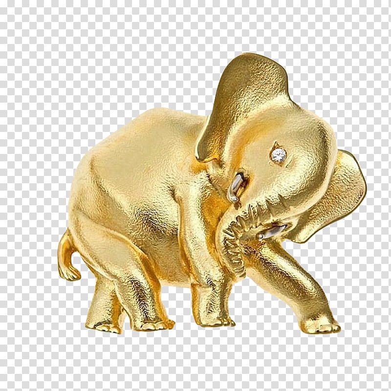 , brass-colored elephant decor illustration transparent background PNG clipart