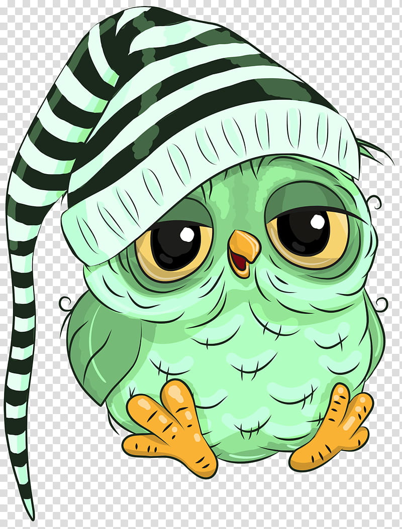 green owl cartoon headgear transparent background PNG clipart