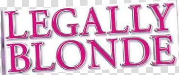 More Magazine Cuts, Legally Blonde text transparent background PNG clipart