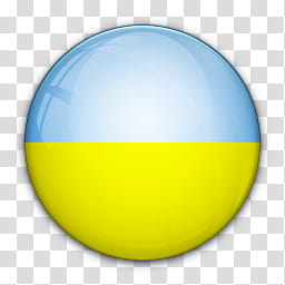 World Flag Icons, yellow and blue flag pin-back button transparent background PNG clipart