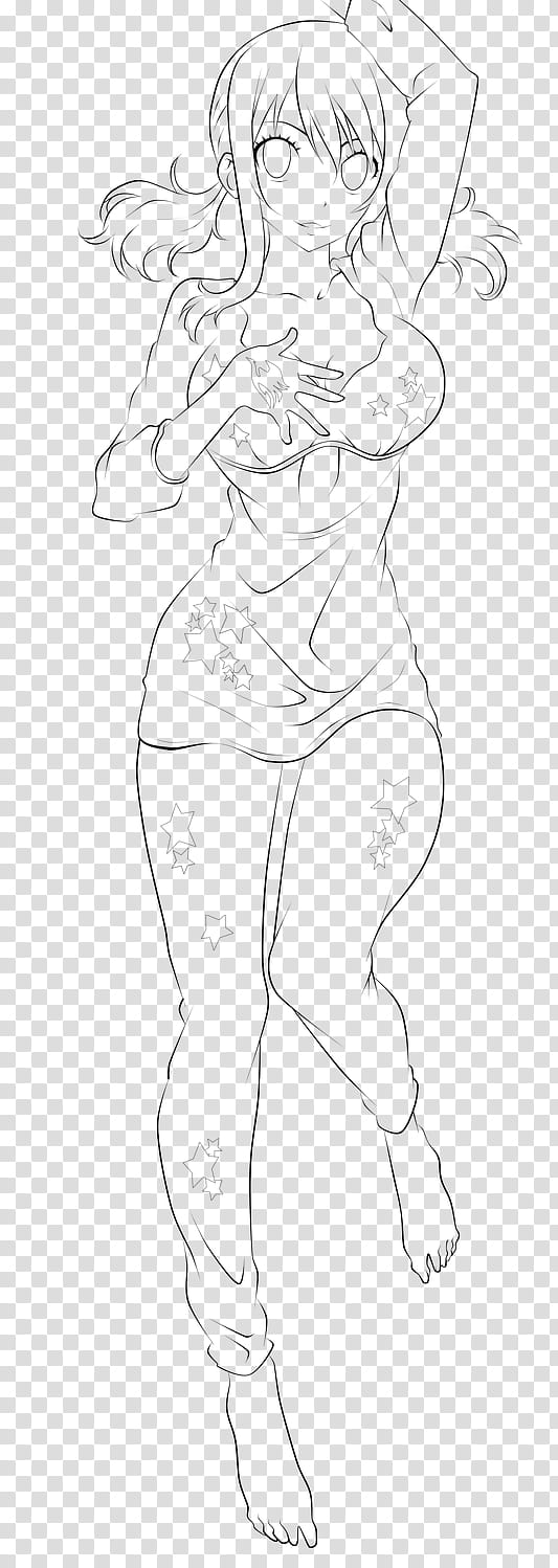 Pillow Talk, Lineart, drawing of female anime transparent background PNG clipart
