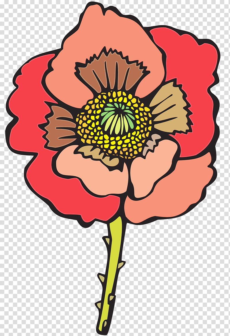 flower plant cut flowers petal, Watercolor, Paint, Wet Ink, Wildflower, Poppy Family, Flowering Plant transparent background PNG clipart