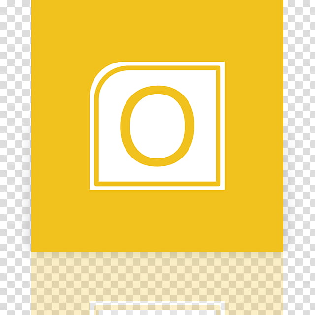 Metro UI Icon Set  Icons, Outlook alt _mirror, white and yellow illustration transparent background PNG clipart