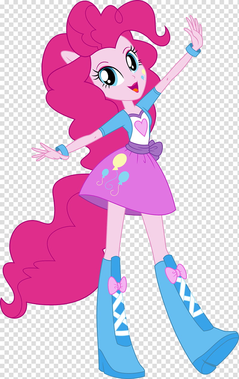 Anthro EQG Pinkie Pie transparent background PNG clipart