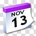 WinXP ICal, November  calendar art transparent background PNG clipart