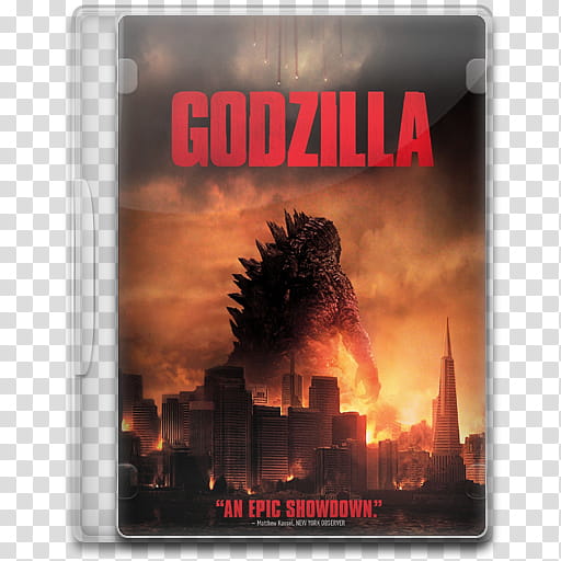 Movie Icon Mega , Godzilla (), Godzilla DVD case transparent background PNG clipart