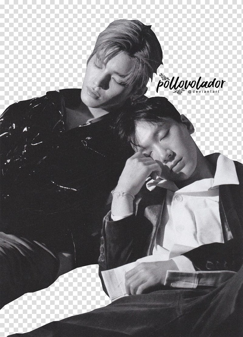 TxT DAZED Magazine, two men sleeping transparent background PNG clipart