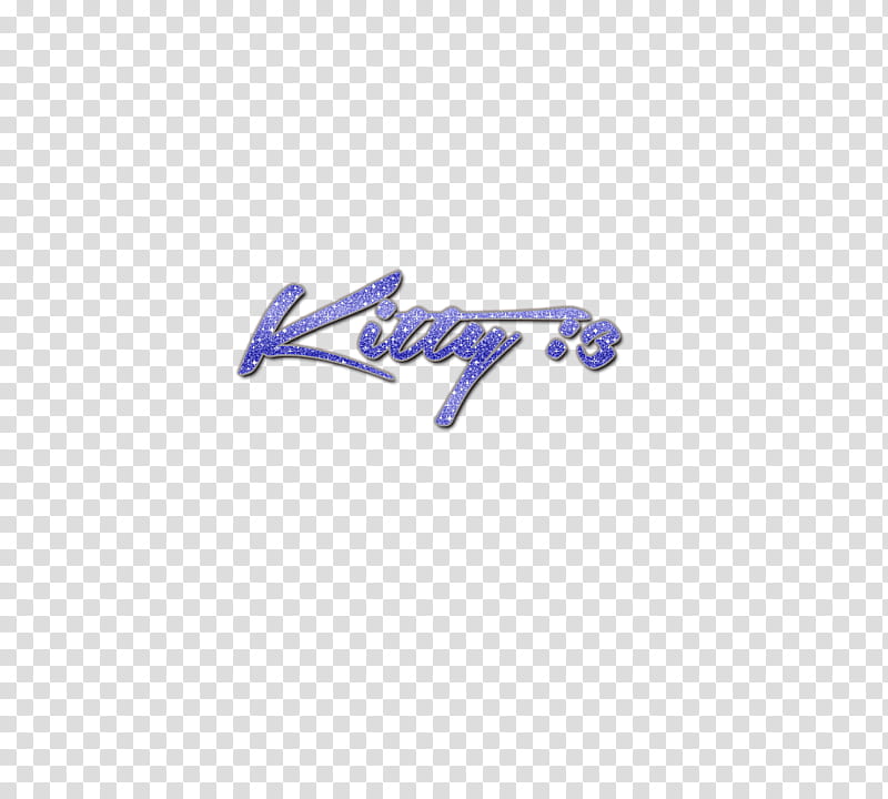 Comenzi scris Kitty  Albastru transparent background PNG clipart