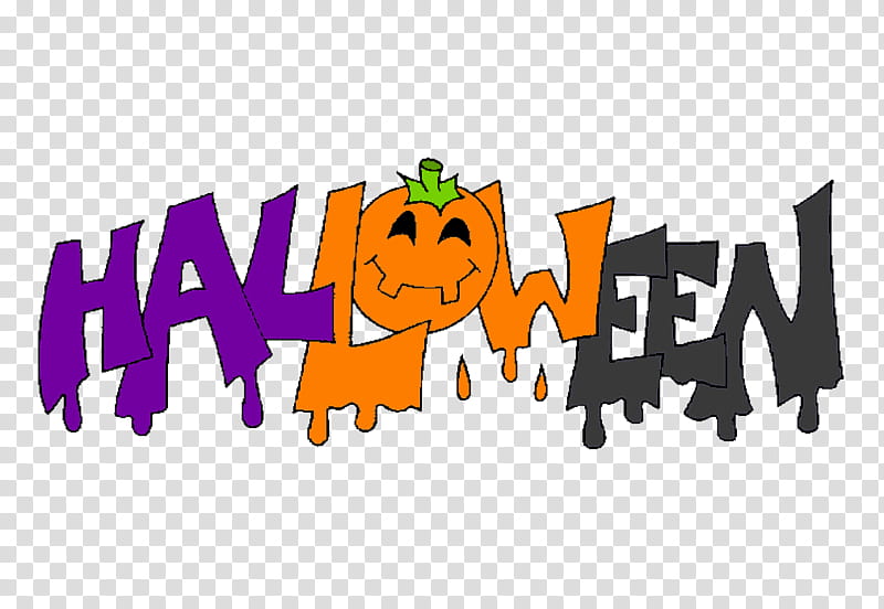 Halloween MichellEditions, purple, orange, and black Halloween text graphic transparent background PNG clipart