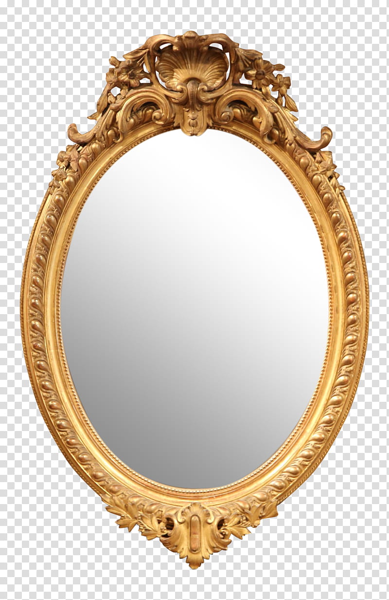 Wood Background Frame, Mirror, Frames, Bevel, Gold Leaf, Oval Mirror, Wood Carving, Beveled Glass transparent background PNG clipart