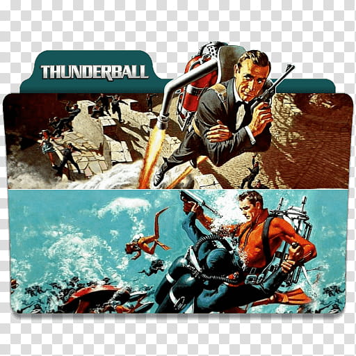 James Bond Series Folder Icons, () Thunderball v transparent background PNG clipart