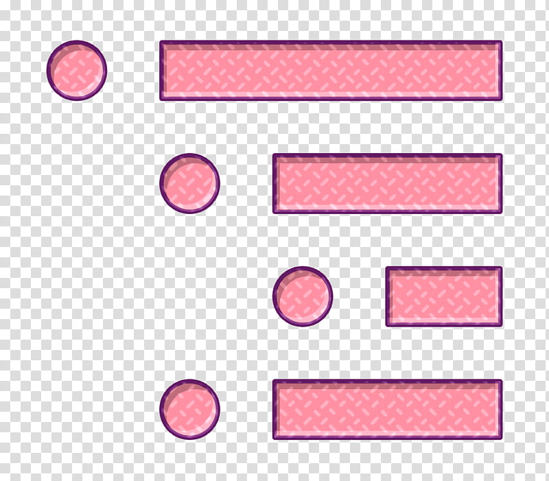 list icon nested icon, Pink, Text, Line, Circle, Material Property, Rectangle transparent background PNG clipart