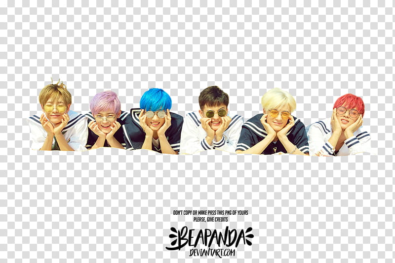 NCT DREAM WE YOUNG, Beapanda six member male group transparent background PNG clipart