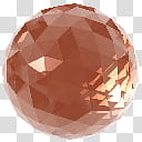 Crystalisman QT Dock Icon Set, ct_Almandine_x, gold mirror ball art transparent background PNG clipart