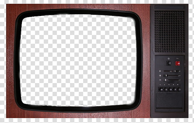 brown and black TV illustration transparent background PNG clipart