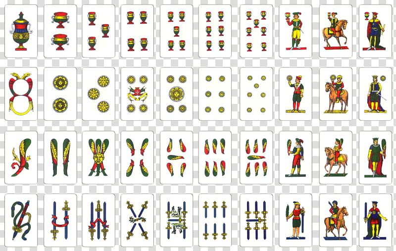Carte Napoletane in, briscola card games transparent background PNG clipart