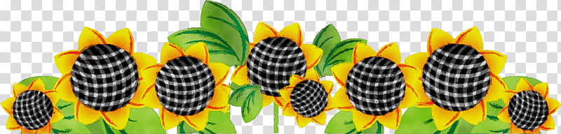 Sunflower, Flower Border, Flower Background, Floral Line, Watercolor, Paint, Wet Ink, Yellow transparent background PNG clipart