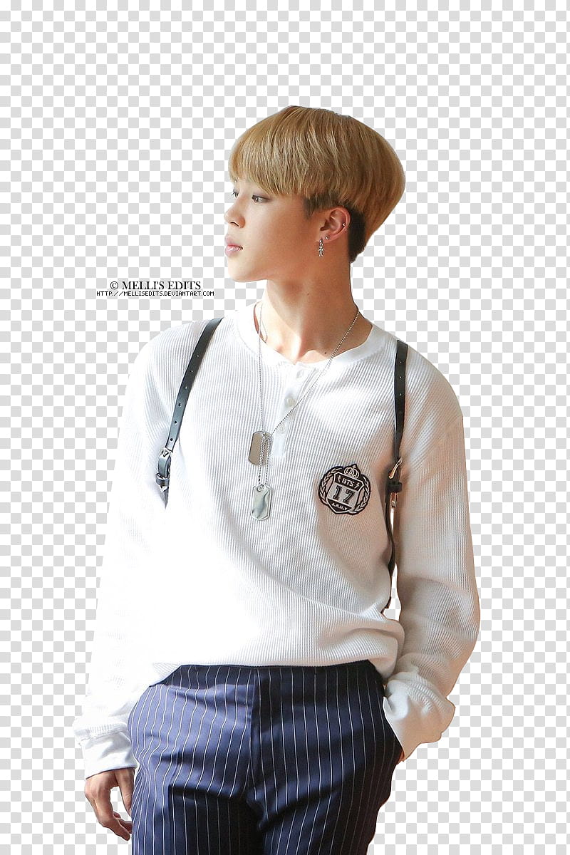 BTS JIMIN MELLI S EDITS, BTS member facing sideways transparent background PNG clipart