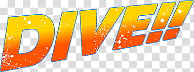 Summer  Animes Logos Renders, orange and yellow dive!! text transparent background PNG clipart