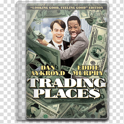 Movie Icon Mega , Trading Places, Trading Place DVD case icon transparent background PNG clipart