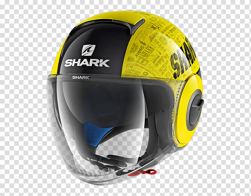 Cartoon Shark, Motorcycle Helmets, Shark Drak Blank Helmet, Shark Drak Helmet He3012d, Yellow, Ski Helmet, Headgear, Bicycle Helmet transparent background PNG clipart