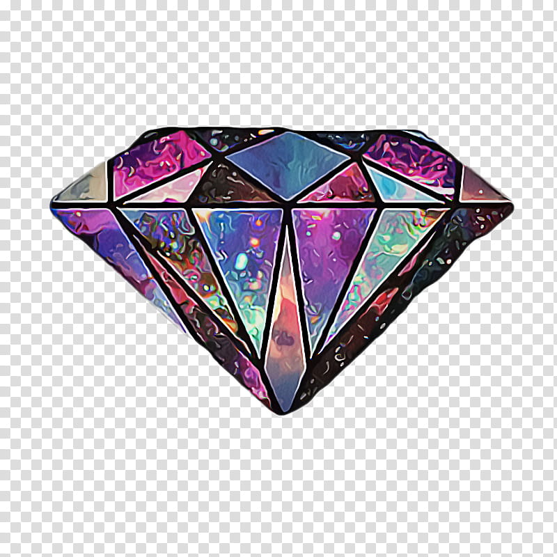 purple diamond stained glass triangle glass, Gemstone, Turquoise, Fashion Accessory, Jewellery transparent background PNG clipart