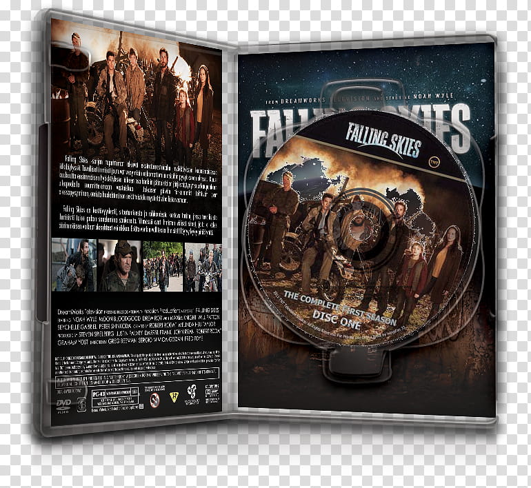 DvD Case Icon Special , Falling Skies Saison  DvD Case Open transparent background PNG clipart