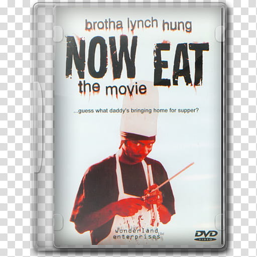 plastic dvd icons , Brotha Lynch Hung, Now Eat transparent background PNG clipart