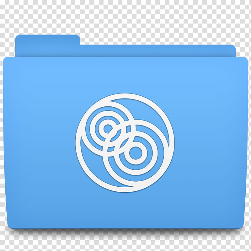 Accio Folder Icons for OSX, Server-Apps, blue and white folder logo transparent background PNG clipart