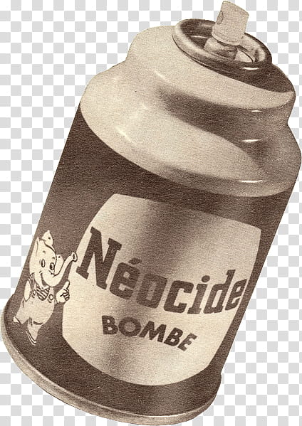 Vintage s, black Neocide Bombe bottle transparent background PNG clipart