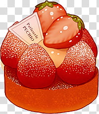 Watchers, red strawberry cake illustration transparent background PNG clipart