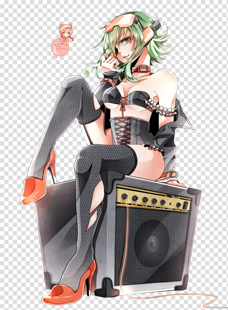 Anime Render Gumi Rocks transparent background PNG clipart