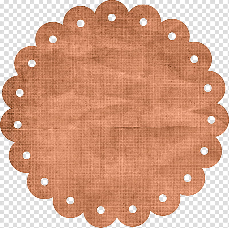PART Material, round brown decor transparent background PNG clipart