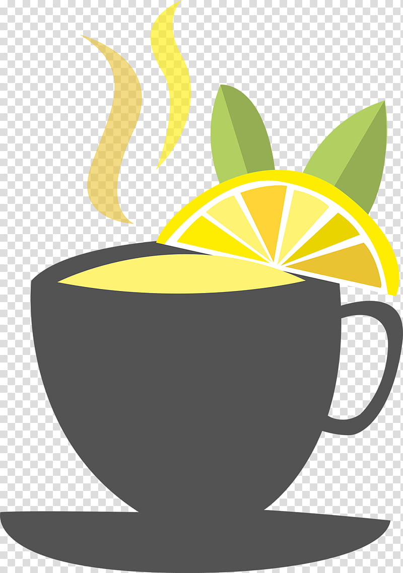 Flower Logo, Coffee, Fruit, Cup, Coffee Cup, Drinkware, Yellow, Tableware transparent background PNG clipart