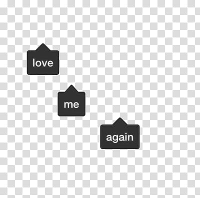 o v e r l a y S, love me again text transparent background PNG clipart