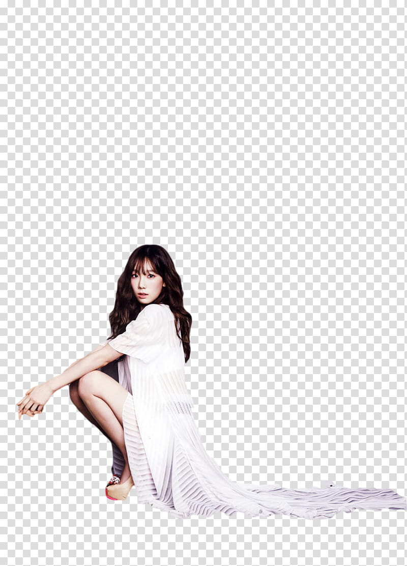 SNSD TaeYeon Jan , woman sitting transparent background PNG clipart