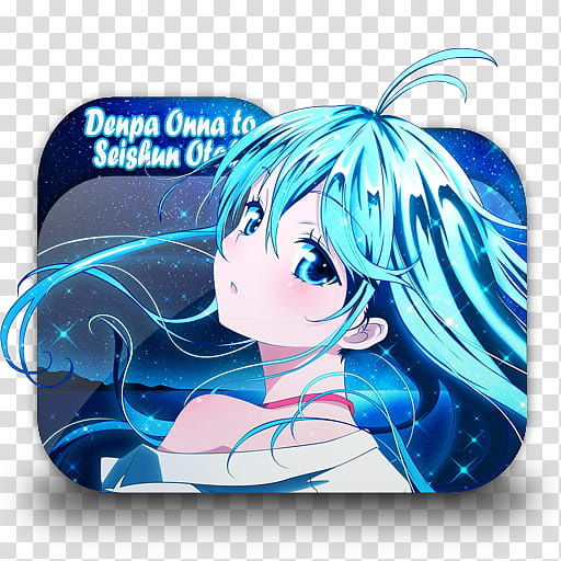 Anime Folder Icon Pack  by Knives, Denpa Onna to Seishun Otoko  transparent background PNG clipart