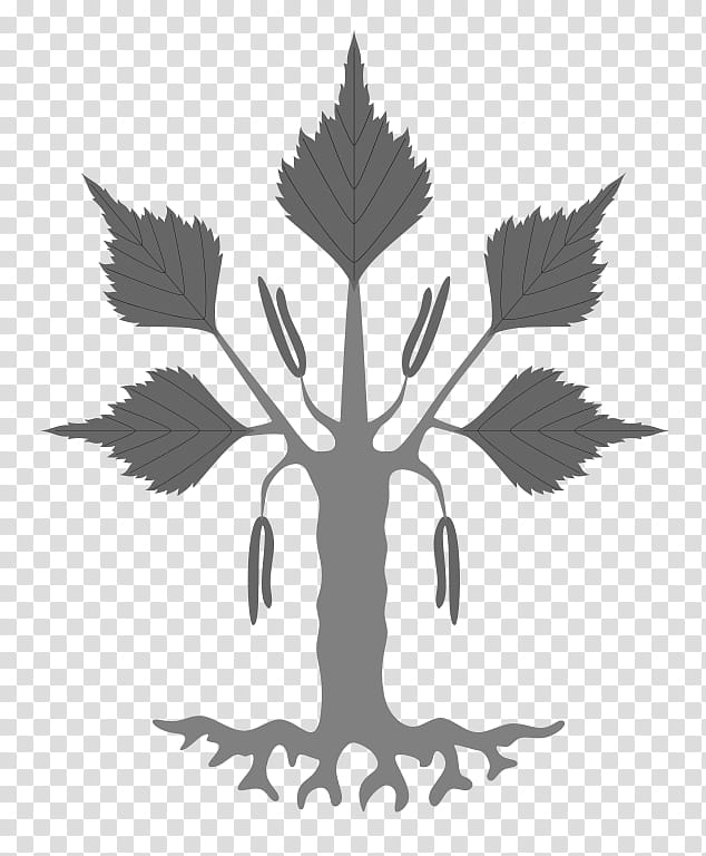 Black And White Flower, Tree, Coat Of Arms, Heraldry, Silver Birch, Rowan, Broadleaved Tree, Willow transparent background PNG clipart