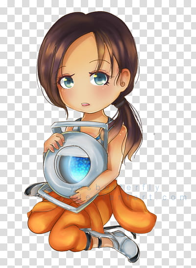 Chell + Wheatley  transparent background PNG clipart