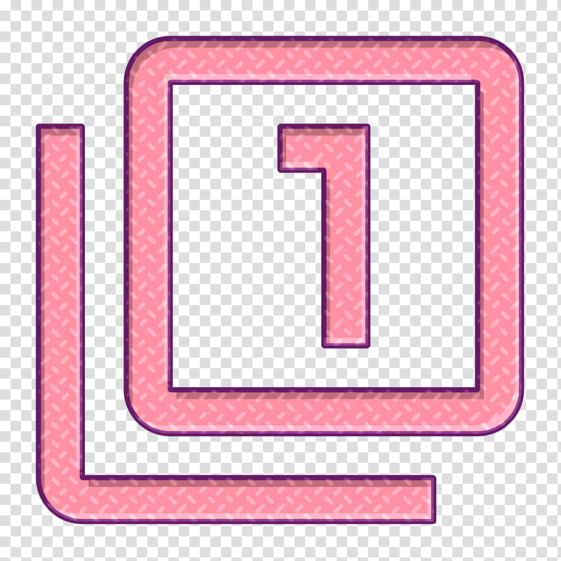 1 icon filter icon, Pink, Line, Rectangle, Material Property, Square transparent background PNG clipart