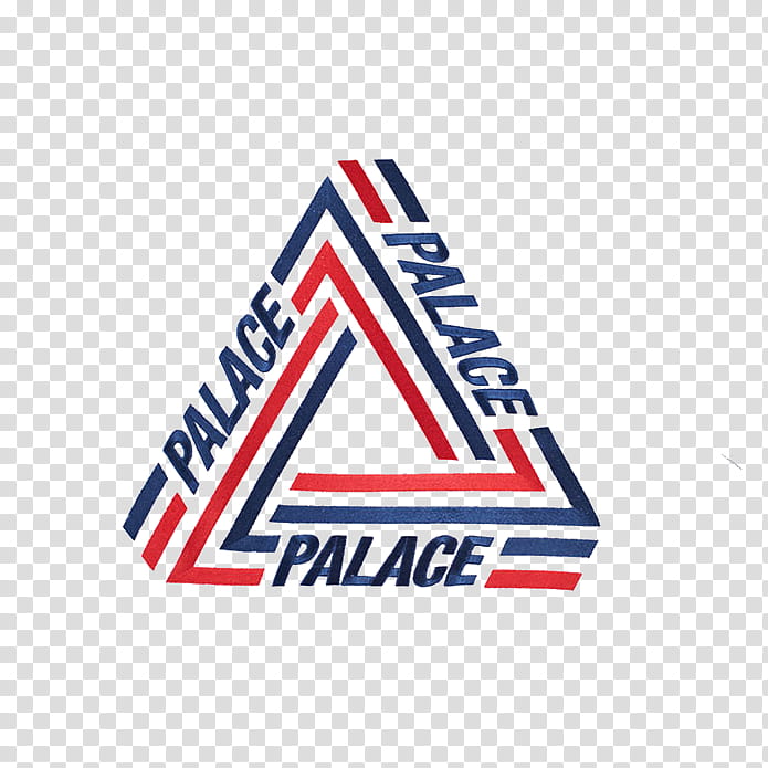 Logo, Palace Skateboards, Line, Electric Blue transparent background PNG clipart