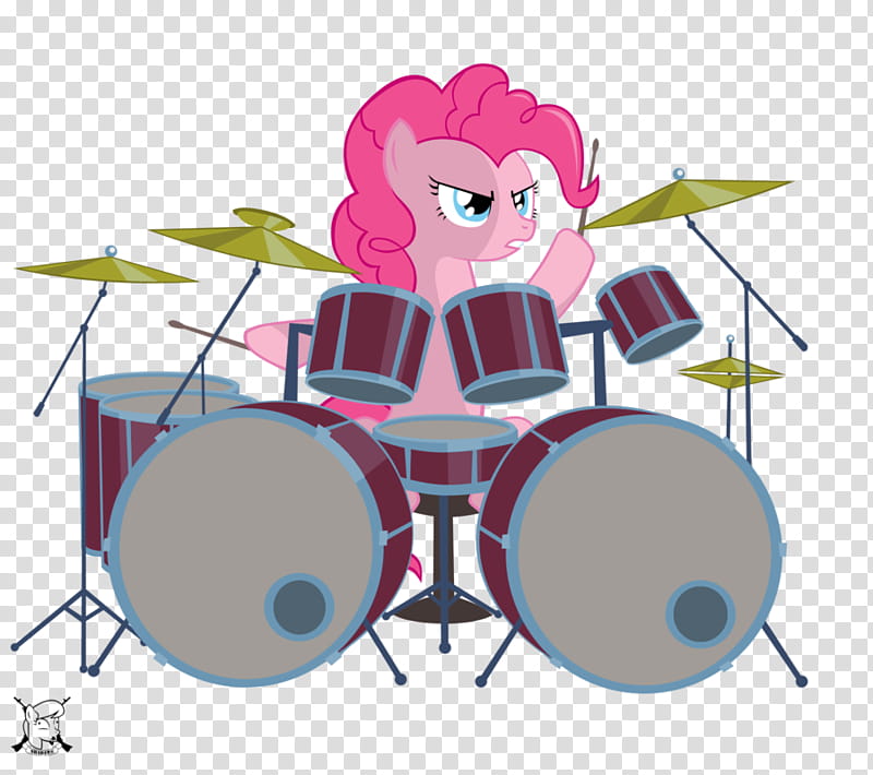 blast beats are magic, Pinky Pie playing drum illustration transparent background PNG clipart