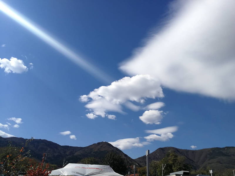 Cartoon Nature, Mount Scenery, Cumulus, Hill Station, Sunlight, Computer, Sky, Cloud transparent background PNG clipart