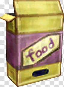 Luigi&#;s Mansion Food, purple and gold food labeled box transparent background PNG clipart