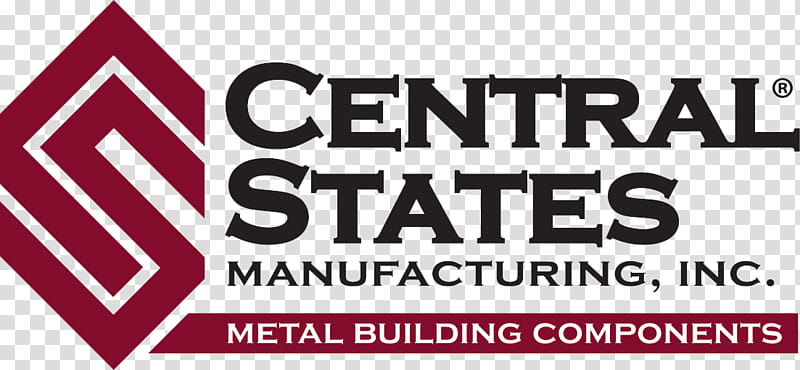 Building, Central States Mfg, Metal Roof, Logo, Central States Manufacturing, Steel, Sheet Metal, United States Of America transparent background PNG clipart