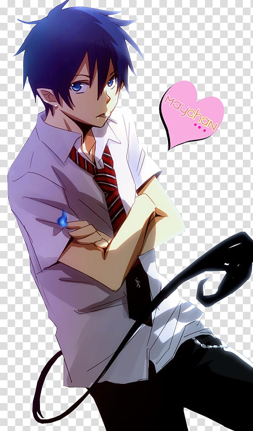 Okumura Rin, Rin Okumura from Blue Exorcist transparent background PNG clipart