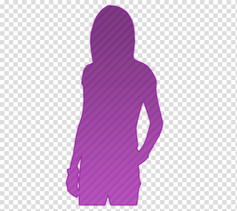 purple shadow of woman illustration transparent background PNG clipart